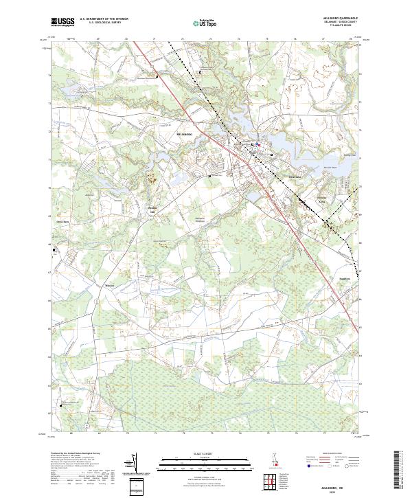 USGS Topographic Map – Millsboro