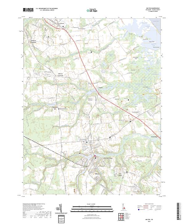 USGS Topographic Map – Milton