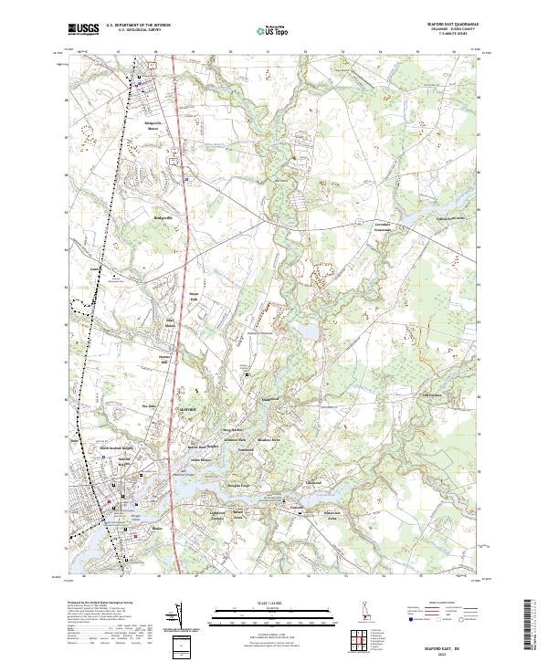 USGS Topographic Map – Seaford East