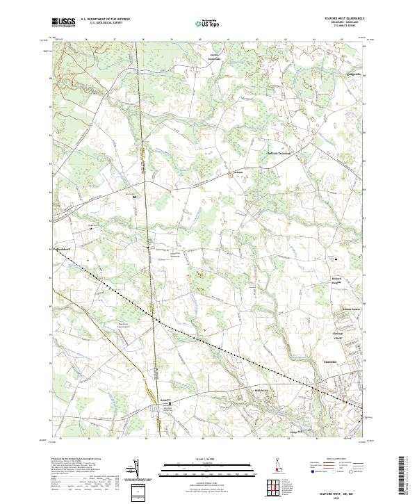 USGS Topographic Map – Seaford West