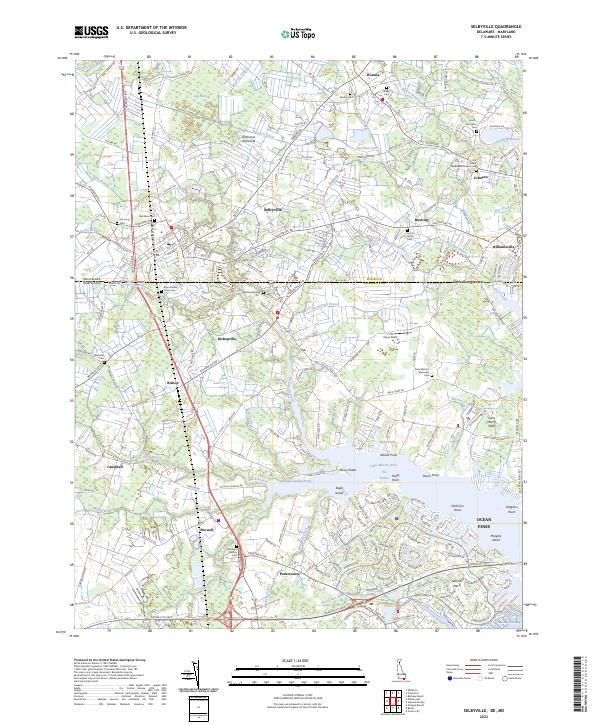 USGS Topographic Map – Selbyville