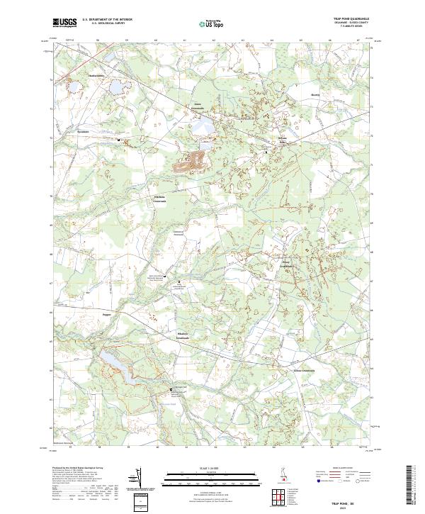 USGS Topographic Map – Trap Pond