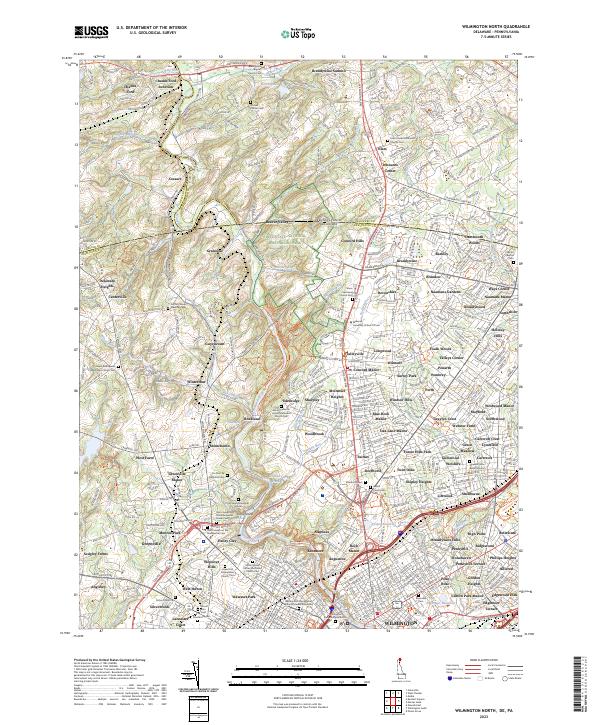 USGS Topographic Map – Wilmington North