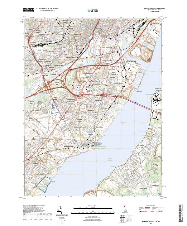 USGS Topographic Map – Wilmington South