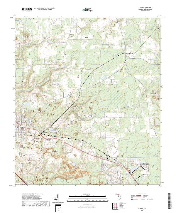 USGS Topographic Map – Alachua