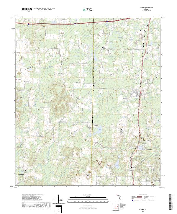 USGS Topographic Map – Alford