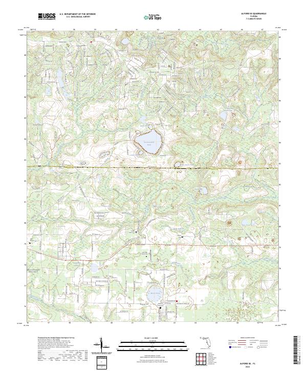 USGS Topographic Map – Alford SE