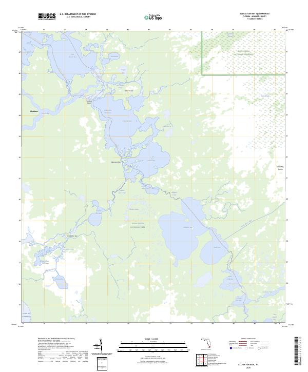 USGS Topographic Map – Alligator Bay