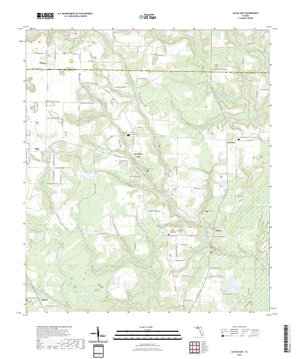 USGS Topographic Map – Altha East
