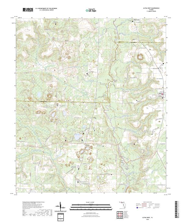 USGS Topographic Map – Altha West