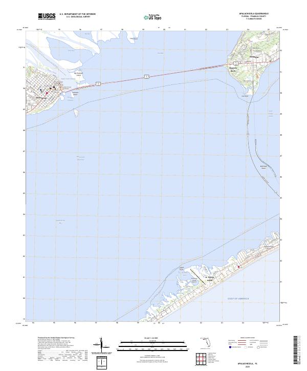 USGS Topographic Map – Apalachicola