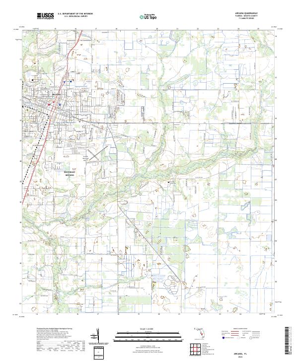 USGS Topographic Map – Arcadia