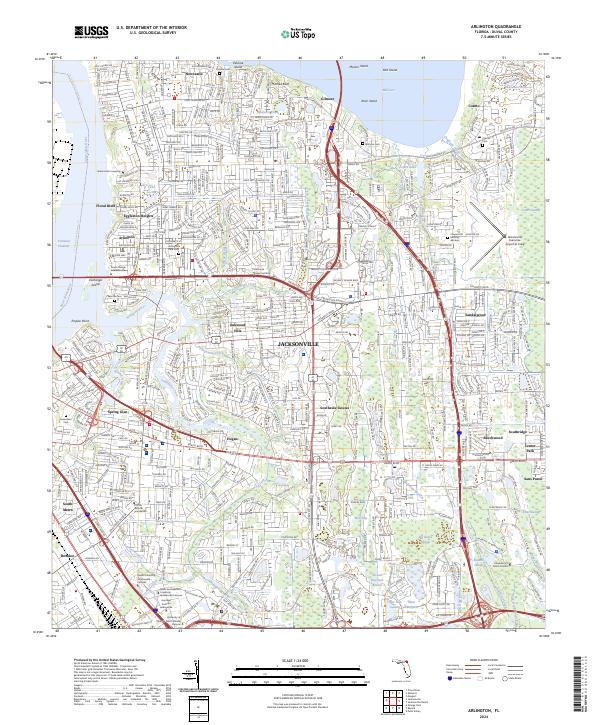 USGS Topographic Map – Arlington