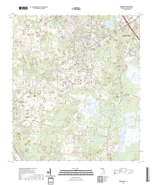 USGS Topographic Map – Arredondo