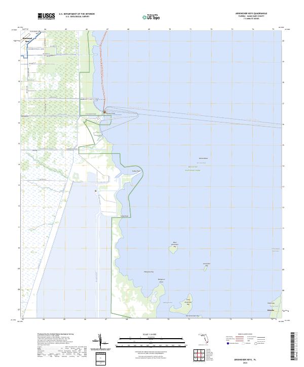 USGS Topographic Map – Arsenicker Keys