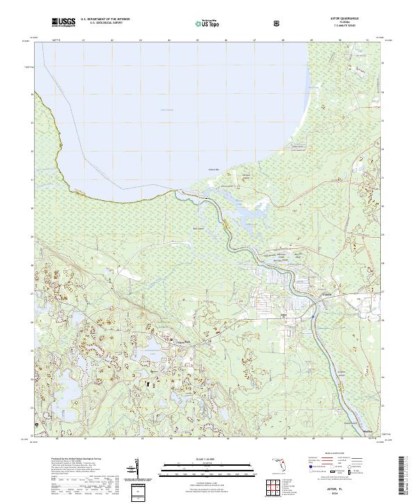 USGS Topographic Map – Astor