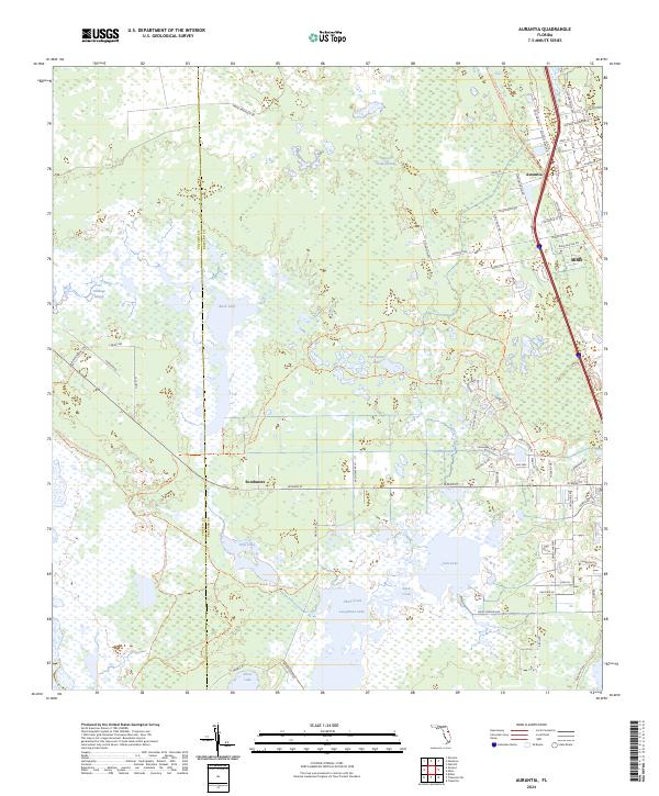 USGS Topographic Map – Aurantia