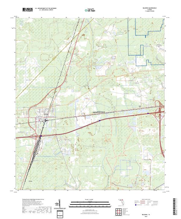 USGS Topographic Map – Baldwin
