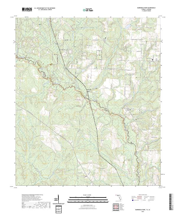 USGS Topographic Map – Barrineau Park