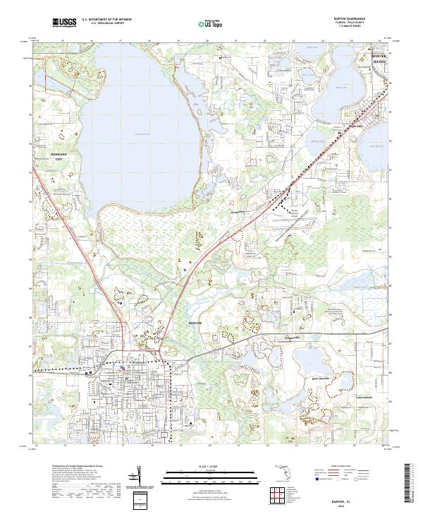 USGS Topographic Map – Bartow