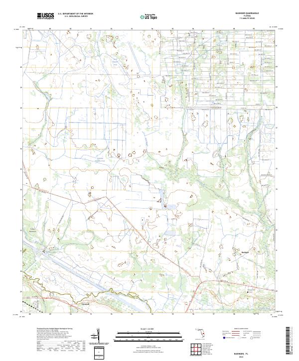 USGS Topographic Map – Basinger