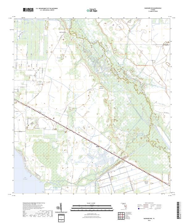USGS Topographic Map – Basinger NW