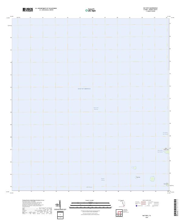 USGS Topographic Map – Bay Keys
