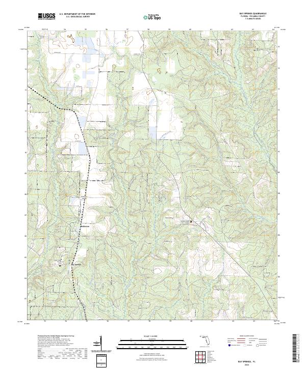 USGS Topographic Map – Bay Springs