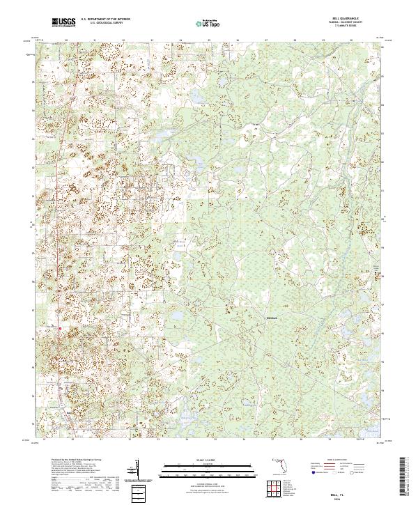 USGS Topographic Map – Bell