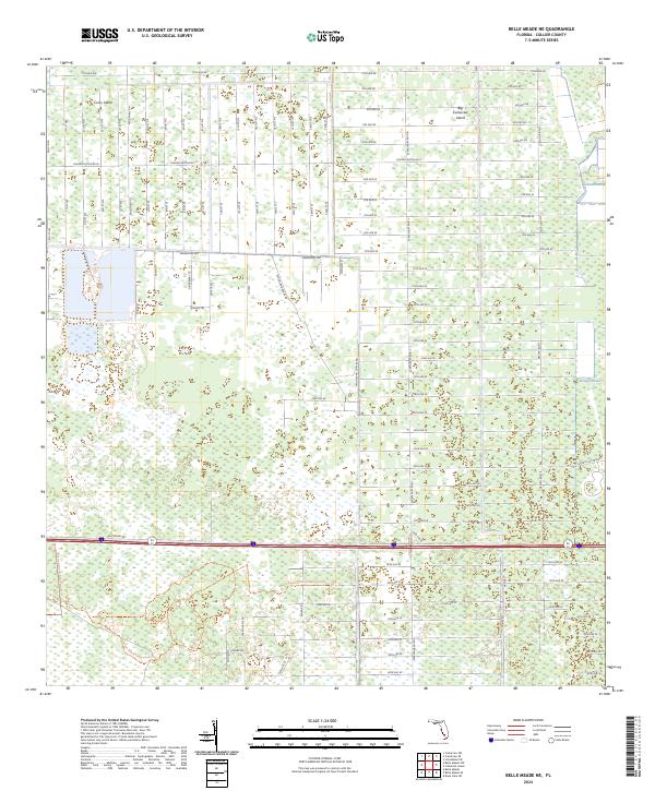 USGS Topographic Map – Belle Meade NE