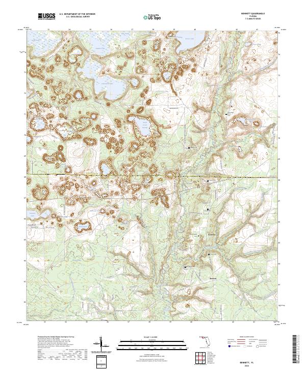 USGS Topographic Map – Bennett