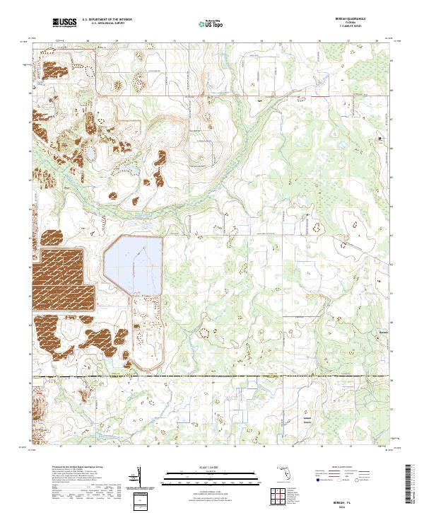 USGS Topographic Map – Bereah