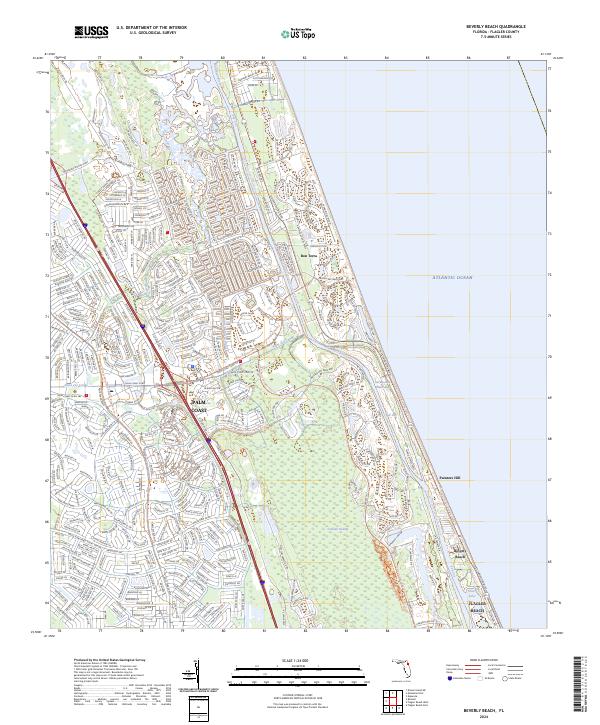 USGS Topographic Map – Beverly Beach