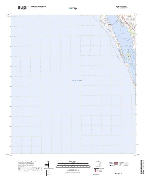 USGS Topographic Map – Bird Keys