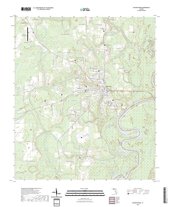 USGS Topographic Map – Blountstown