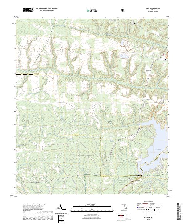 USGS Topographic Map – Bloxham
