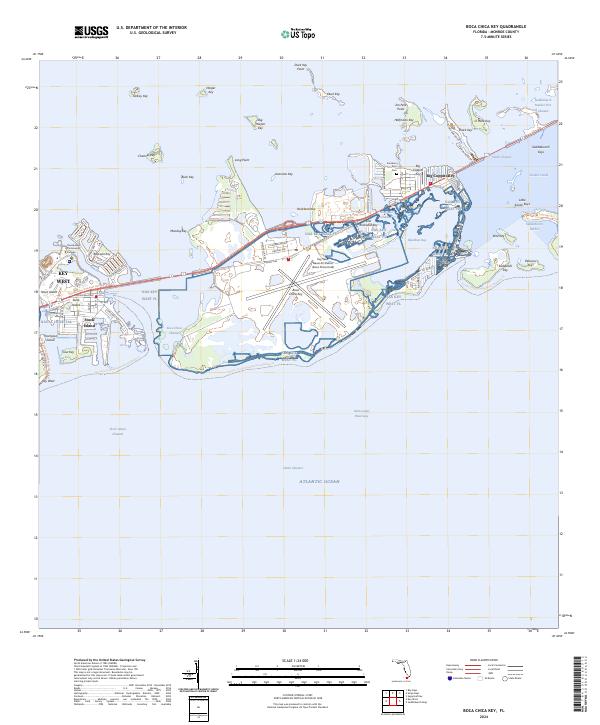 USGS Topographic Map – Boca Chica Key