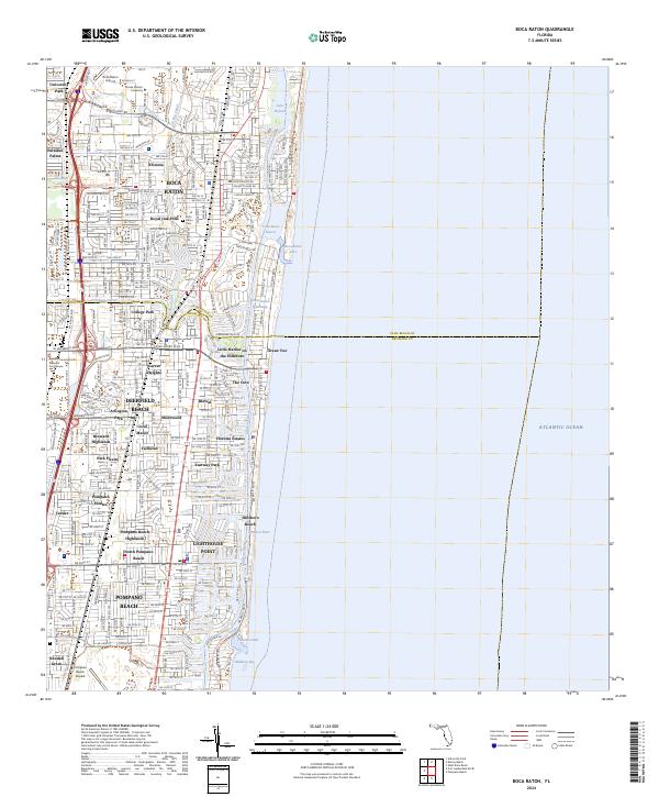 USGS Topographic Map – Boca Raton