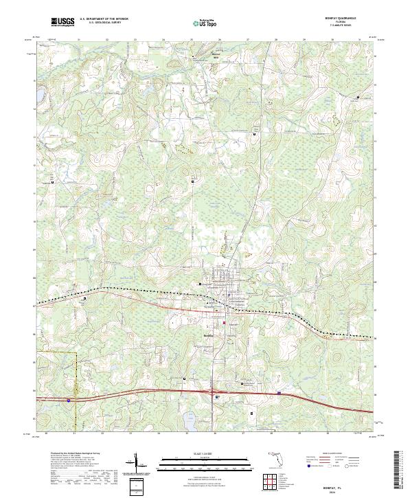 USGS Topographic Map – Bonifay
