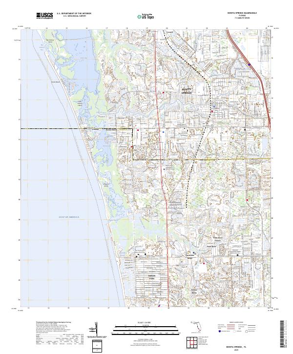 USGS Topographic Map – Bonita Springs