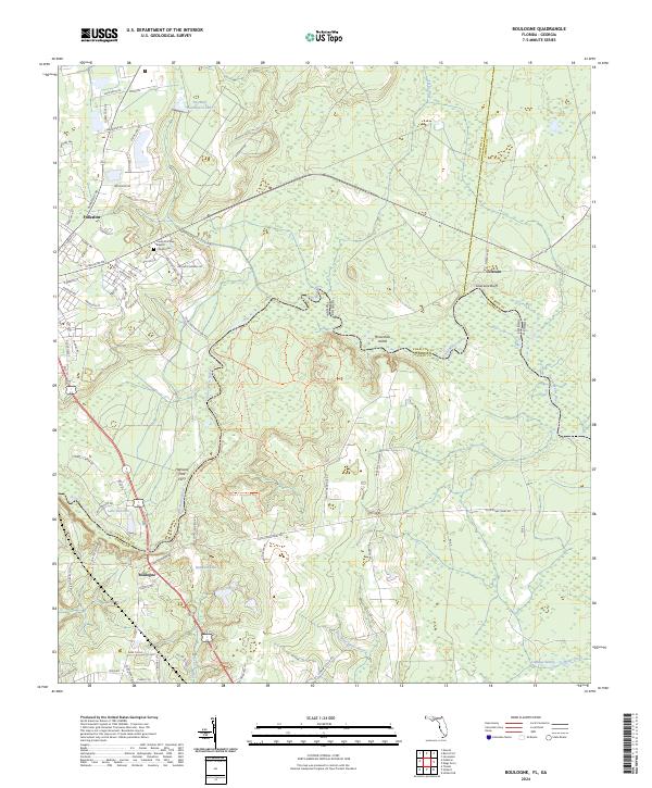 USGS Topographic Map – Boulogne