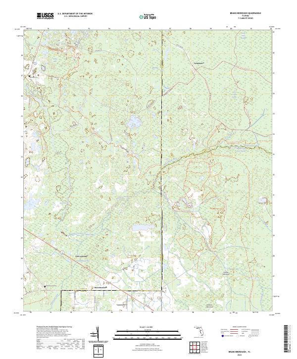 USGS Topographic Map – Branchborough