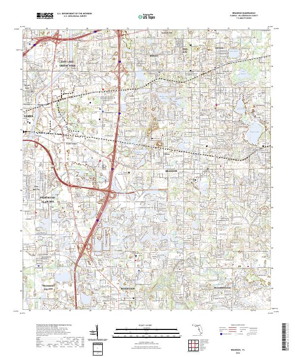 USGS Topographic Map – Brandon