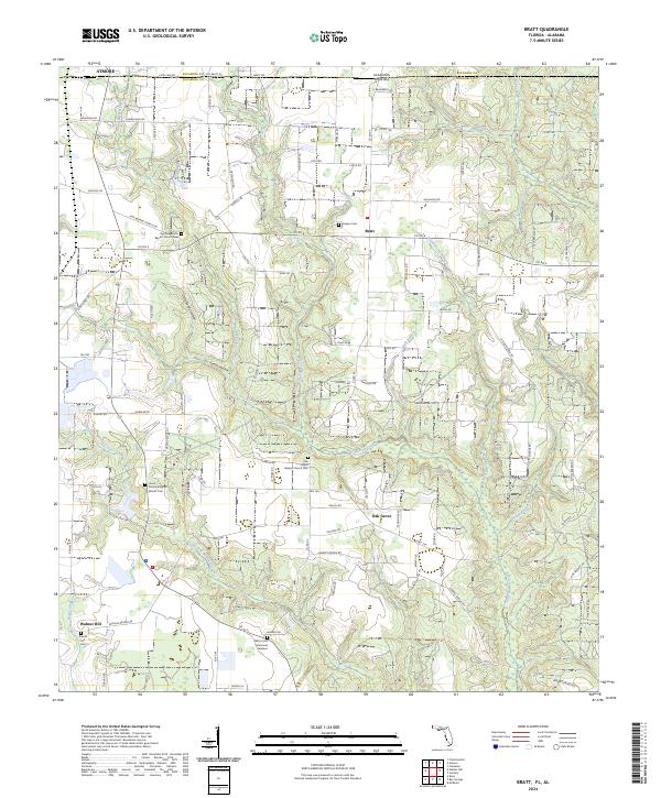 USGS Topographic Map – Bratt