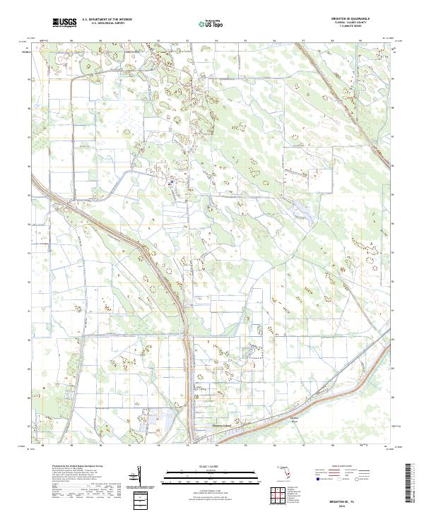 USGS Topographic Map – Brighton SE