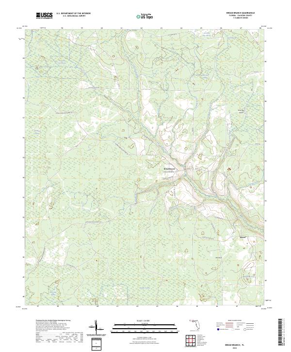 USGS Topographic Map – Broad Branch