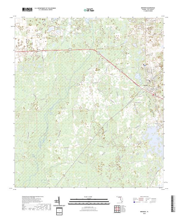 USGS Topographic Map – Bronson