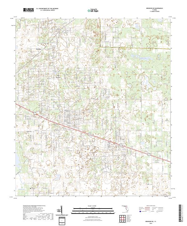USGS Topographic Map – Bronson NE