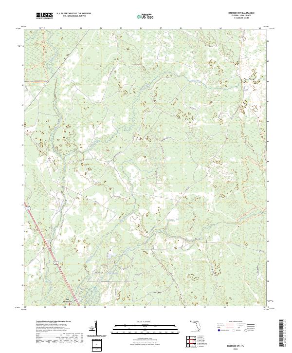USGS Topographic Map – Bronson SW
