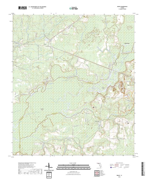USGS Topographic Map – Bruce